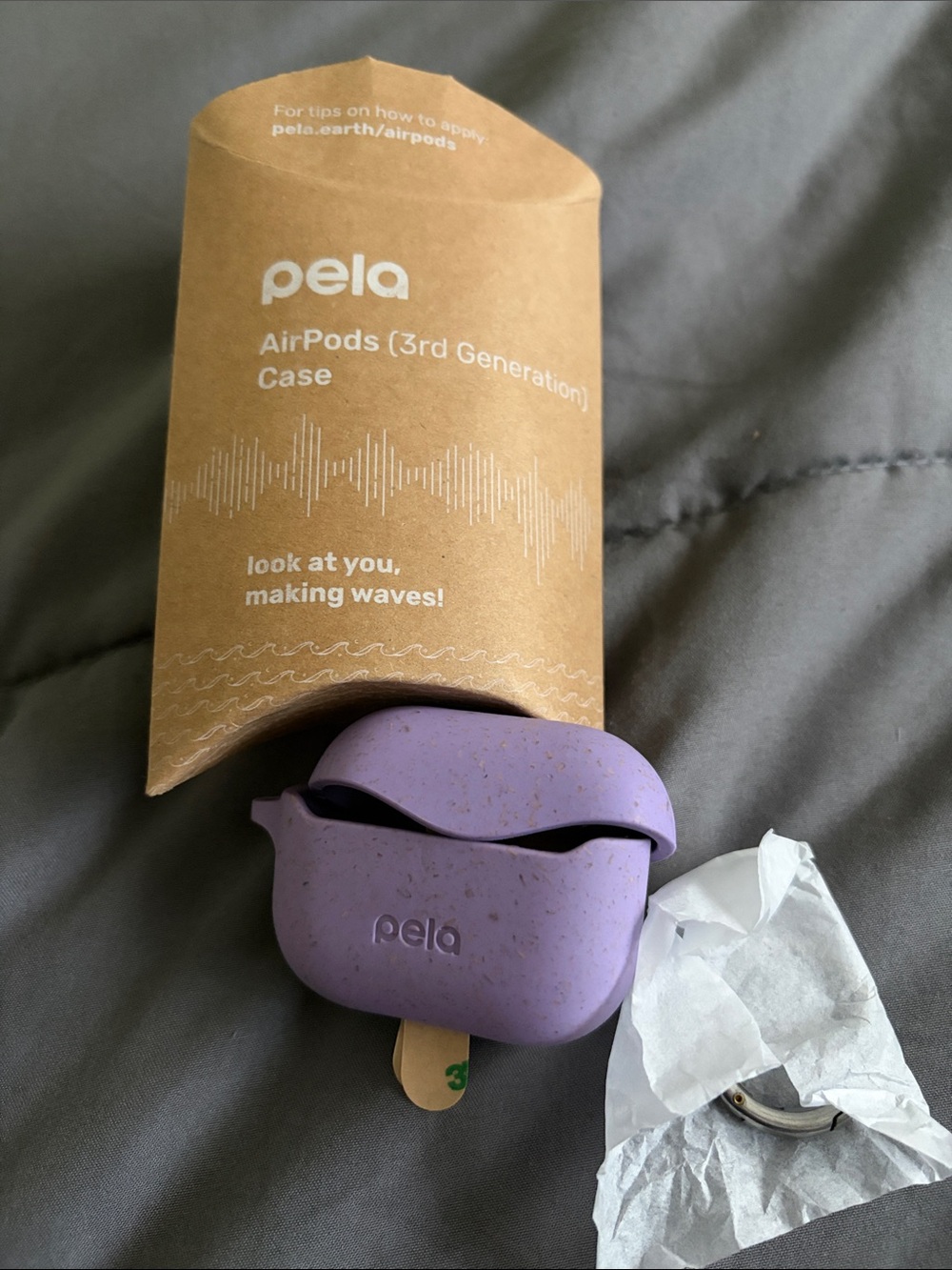 pela Purple AirPods (3rd Gen) Case